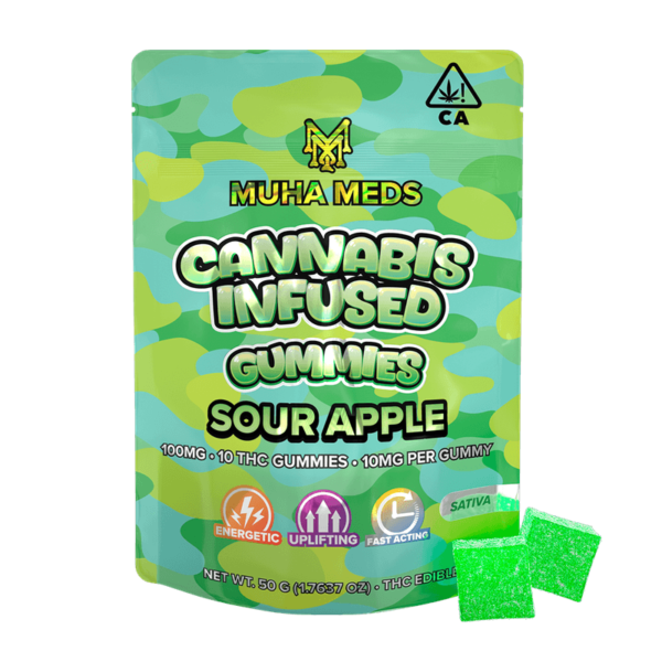 SOUR APPLE INFUSED GUMMIES